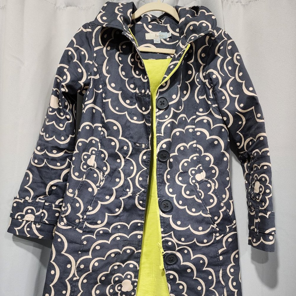 Boden Trench Raincoat Rainy Day Mac size 2